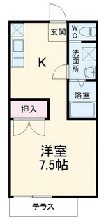 シェルハウス II【1階】の間取り
