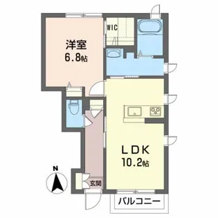 サニーヒルズ【1階】の間取り