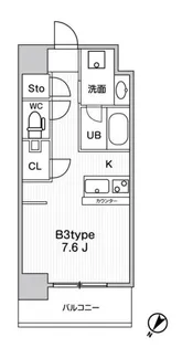 JMFResidence町田【6階】の間取り