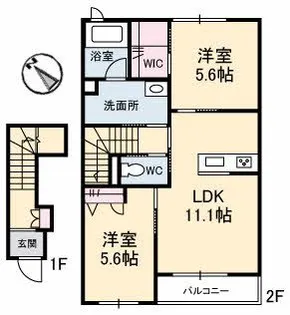 エターニア【2階】の間取り