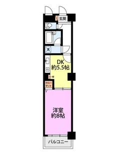 朝日プラザ寺尾【5階】の間取り