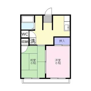 あぶくまハイツ【1階】の間取り