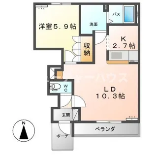ソレイユ【1階】の間取り
