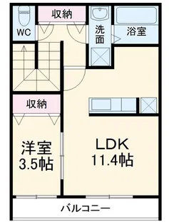 アイリス東所沢(旧 キャンディード)【1階】の間取り