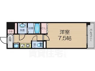 ファミール・リブレ梅田東【10階】の間取り