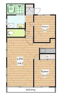 東大宮レジデンス【3階】の間取り
