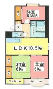 ウイングヒル5【2階】の間取り