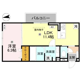 D Regalo米松【3階】の間取り