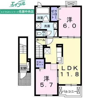 ナルド【2階】の間取り