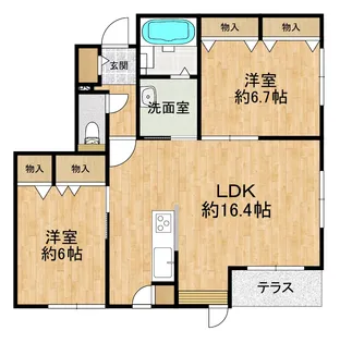 メグ・クレセール【1階】の間取り