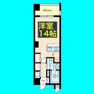 グレンパーク中島【4階】の間取り
