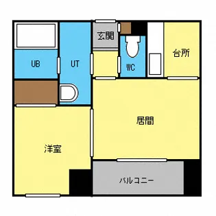 第二北美マンション【4階】の間取り