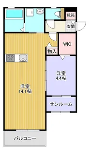 オマージュKTK【2階】の間取り