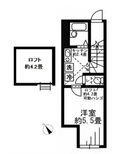 プランタン千川【2階】の間取り