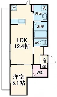 attrice円町【4階】の間取り