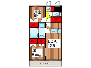コンフォリア川口【12階】の間取り