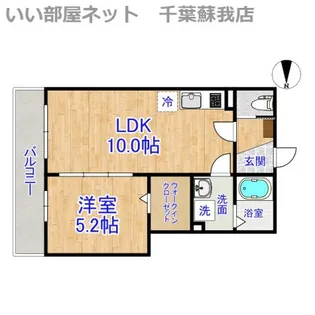 Ajour蘇我06【1階】の間取り