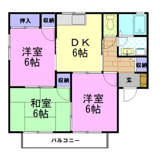 エトワール古瀧B棟【2階】の間取り