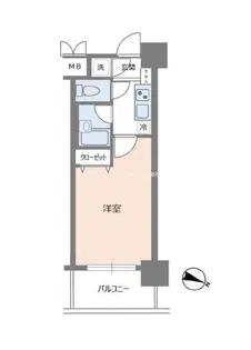 パレステュディオ日本橋浜町駅前【4階】の間取り