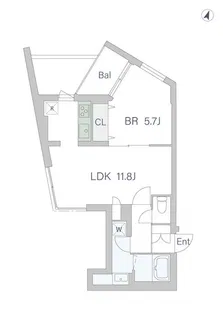 GranDuo駒沢10【2階】の間取り