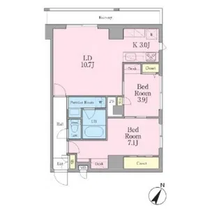 GRAN REST 文京茗荷谷(グランレスト文京茗荷谷)【2階】の間取り