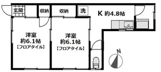 ミナト荘【1階】の間取り