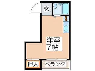 ジョイフル大今里【1階】の間取り