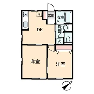 メゾンパサニア【1階】の間取り