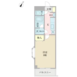 イーストコースト【3階】の間取り