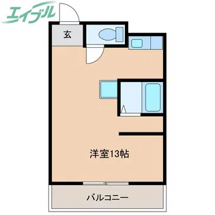 塩浜駅前マンション【2階】の間取り