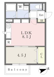 HYO-DORU大今里【3階】の間取り