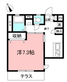 メゾンクレアール【1階】の間取り