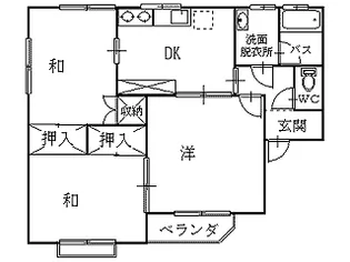 ファミール川口A【2階】の間取り