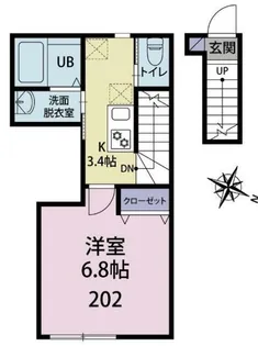 東京都練馬区石神井町7【アパート】の間取り