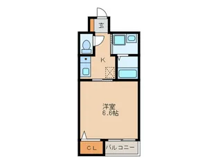 サンライズ姪浜【1階】の間取り