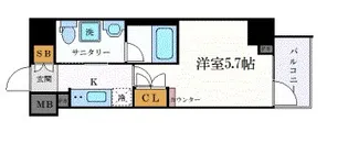 クレヴィスタ横浜関内【2階】の間取り