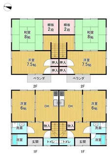 ヴィレッジ福田11【1階】の間取り