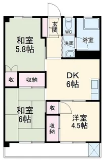 マンションSUZUKI【2階】の間取り