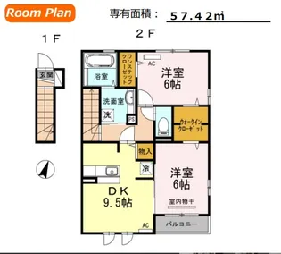 フォレストパーク道珍I【2階】の間取り