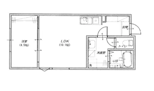 コンフォールモロエ B【2階】の間取り
