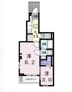 東京都東久留米市前沢3【アパート】の間取り