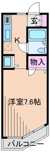 神奈川県横浜市港北区仲手原2【アパート】の間取り