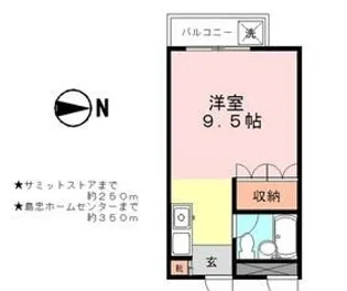 グレイス池上【3階】の間取り