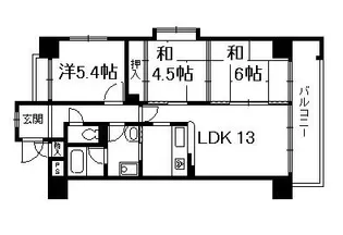 フォルム五条西洞院【5階】の間取り