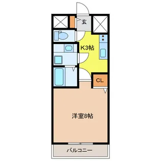 岐阜県岐阜市柳津町高桑西1【マンション】の間取り