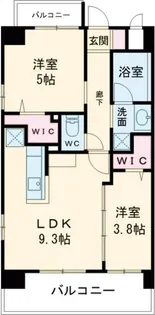 2DKの間取り画像