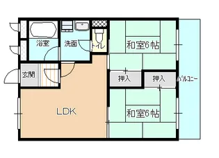 藤山ハイツ【1階】の間取り