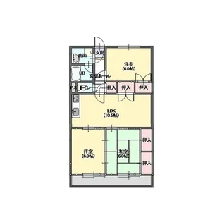 ソレイユ窪田【5階】の間取り
