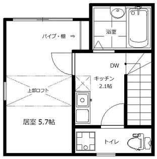 Ange桜上水【2階】の間取り