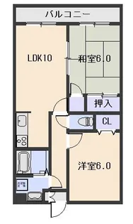 サニーコートE【3階】の間取り